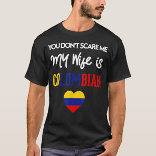 Ich Liebe meine kolumbianische Ehefrau Pride Colom T-Shirt