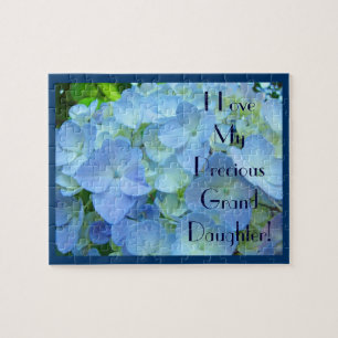 Ich liebe meine kostbare Enkelin! Puzzle Floral