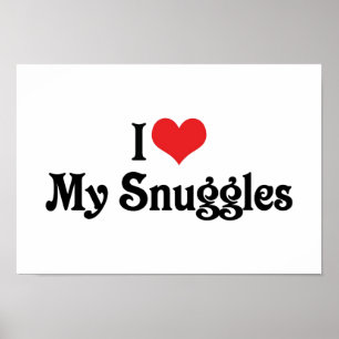 Ich liebe meine Kuscheltiere Poster