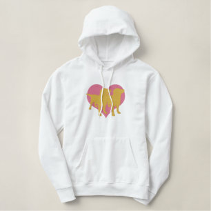 Ich Liebe meine Labradors Bestickter Hoodie