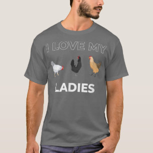 Ich Liebe meine Ladys Funny Chicken Whisperer Baue T-Shirt