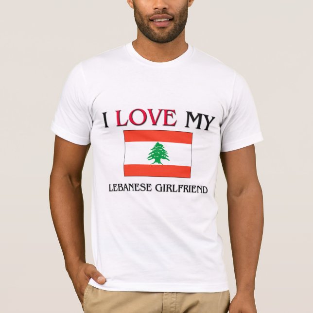 Ich Liebe meine libanesische Freundin T-Shirt (Vorderseite)