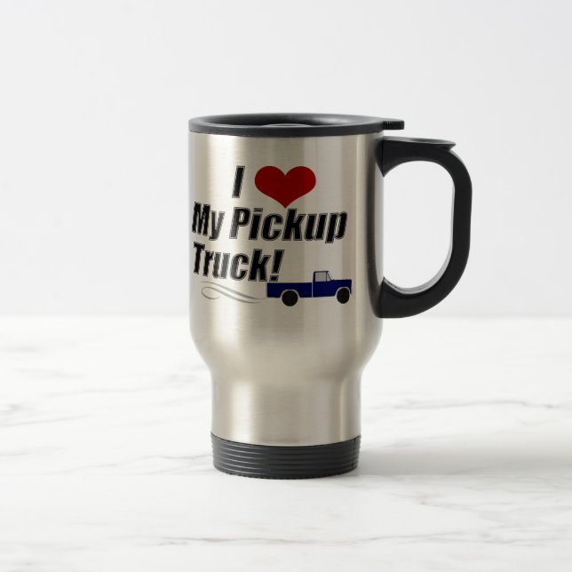 Ich Liebe meine Lieferwagen LKW-Tasse Reisebecher (Rechts)