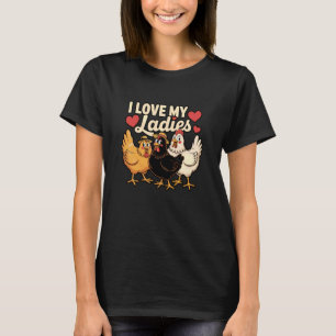 Ich liebe meine lustige Farm Vogel Tier Bauer Chi T-Shirt