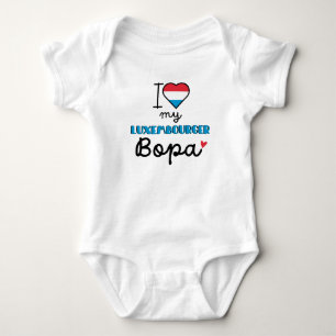 Ich Liebe meine Luxemburgerin Bopa niedlich Baby Strampler