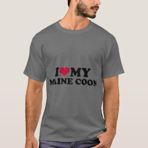 Ich liebe meine Maine Coon Katzenjungen Freunde T-Shirt