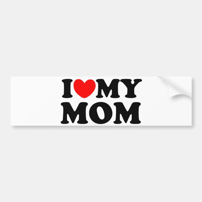 Ich Liebe meine Mama Autoaufkleber (Vorne)