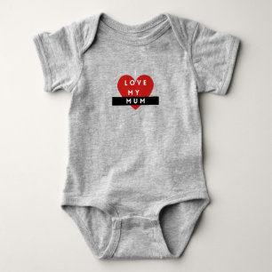 Ich liebe meine Mama Baby-Body Baby Strampler