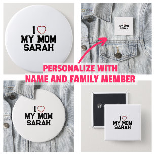Ich Liebe meine Mama Button