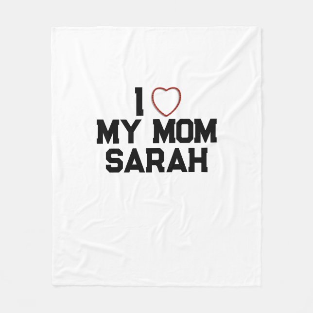 Ich Liebe meine Mama Fleecedecke (Vorderseite)