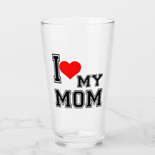 ICH LIEBE MEINE MAMA GLAS (Vorderseite)