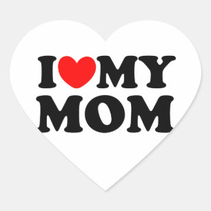 Ich Liebe meine Mama Herz-Aufkleber