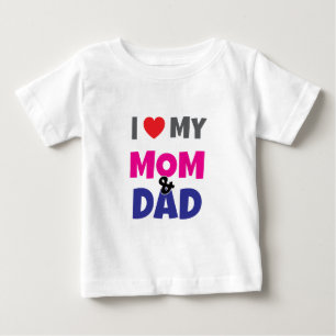 Ich liebe meine Mama Papa - Herz Baby Kleinkind T- T-shirt