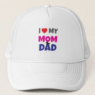 Ich liebe meine Mama Papa - Truckerkappe