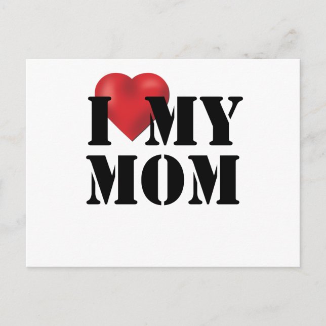 Ich Liebe meine Mama Postkarte (Vorderseite)