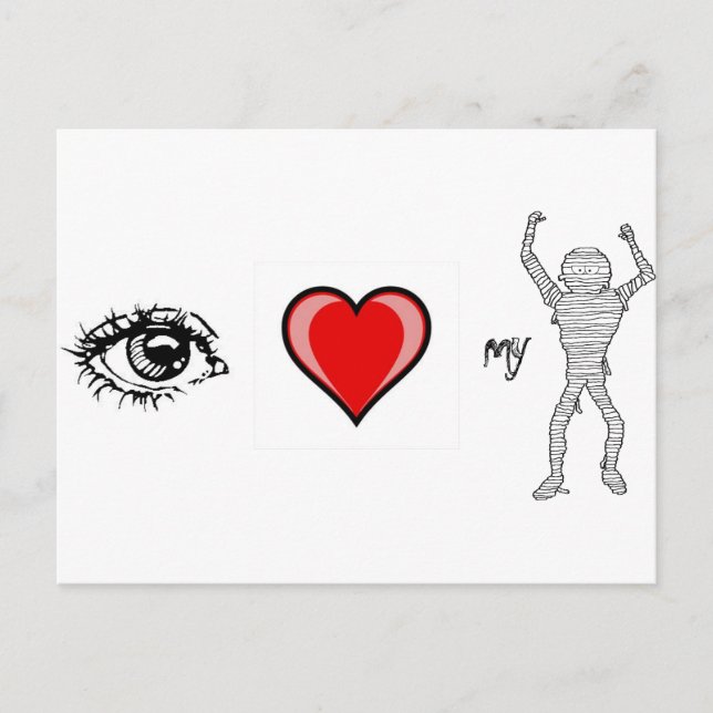 Ich Liebe meine Mama Postkarte (Vorderseite)