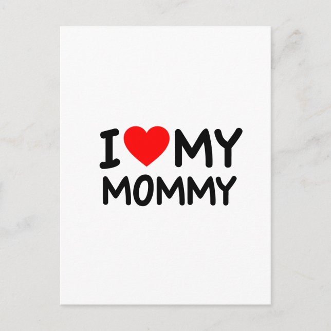 Ich Liebe meine Mama Postkarte (Vorderseite)
