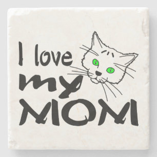 Ich Liebe meine Mama Steinuntersetzer