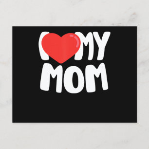 Ich Liebe meine Mama TShirt mit Large Red Heart Begleitkarte