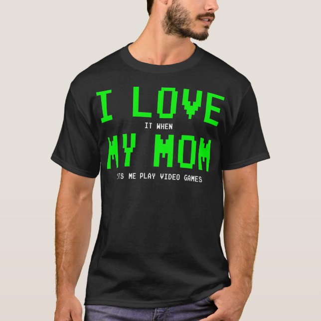 Ich Liebe meine    MamaGamer-Geschenke für Teen Bo T-Shirt (Vorderseite)