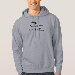 Ich Liebe meine Männer moralisch grau (Grayson) Hoodie