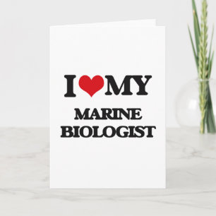 Ich Liebe meine Meeresbiologin Karte