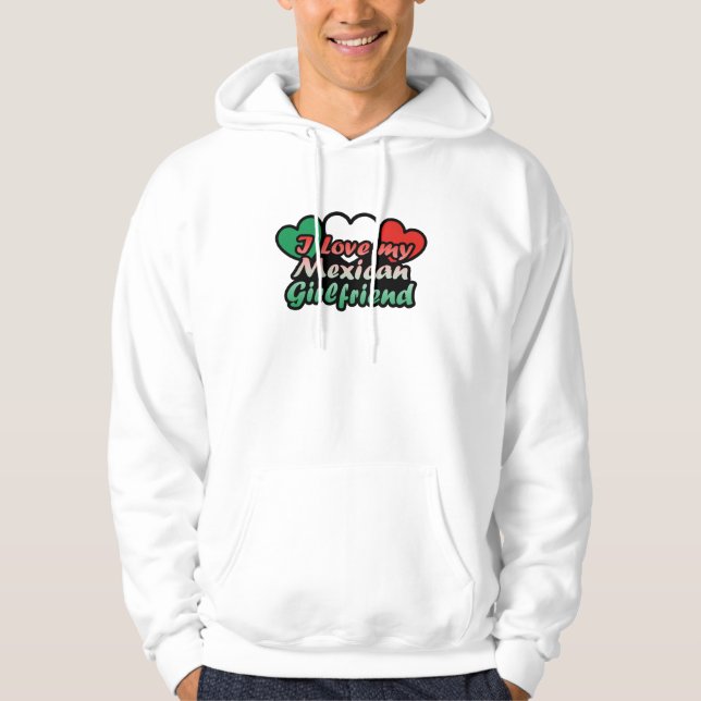 Ich Liebe meine mexikanische Freundin Hoodie (Vorderseite)