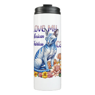 Ich Liebe meine mexikanische Frischkatze Thermosbecher
