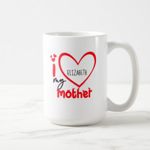 Ich Liebe meine Mutter Foto Geschenk Kaffee Tasse