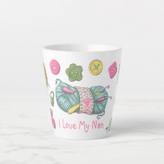 Ich Liebe meine Nan Crochet Week Latte Tasse