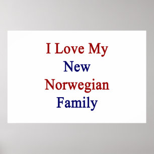 Ich Liebe meine neue norwegische Familie Poster