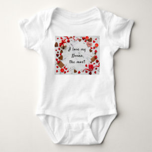 Ich Liebe meine Nonna mit der meisten Ein-Stück-L Baby Strampler