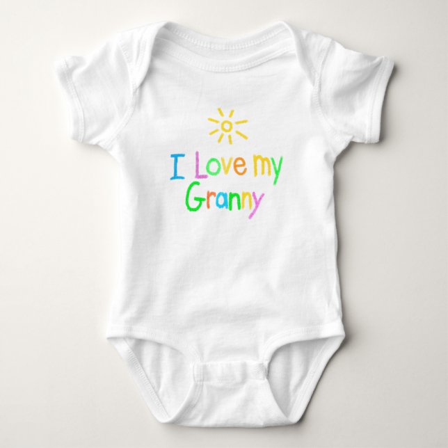 Ich Liebe meine Oma Baby Strampler (Vorderseite)