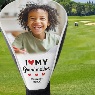 Ich liebe meine Oma Foto Name Enkelkind Golf Headcover
