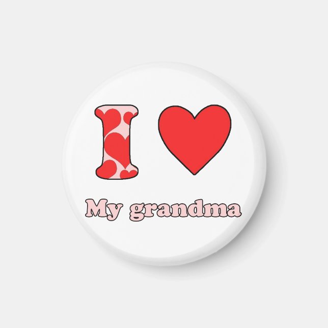 Ich Liebe meine Oma Magnet (Vorne)