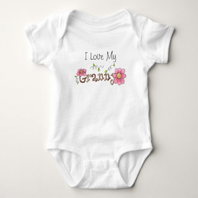 Ich Liebe meine Oma, Säugling Baby Strampler (Vorderseite)