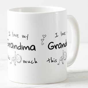 Ich liebe meine Oma-Typografie namens Grafik Kaffeetasse