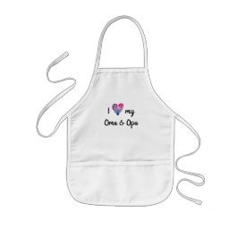 Ich Liebe meine Oma- und Opa-Schürze Kinderschürze