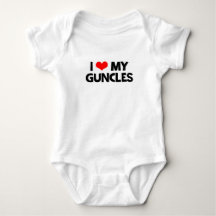 Ich Liebe meine Onkel. Baby Bodysuit