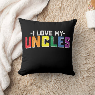 Ich Liebe meine Onkel Pride Gay Lesbian Familie Ma Kissen