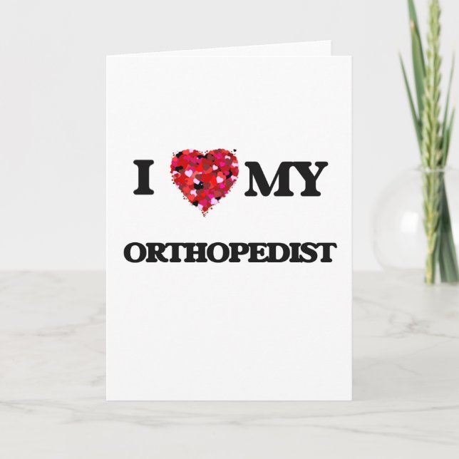 Ich Liebe meine Orthopädie Karte (Vorderseite)