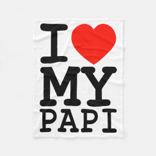 Ich liebe meine Papi-Familie passend zum Valentins Fleecedecke
