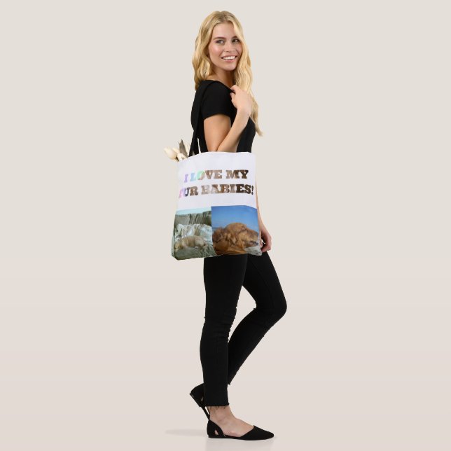 Ich Liebe meine Pelzbabys Tasche (Am Model)