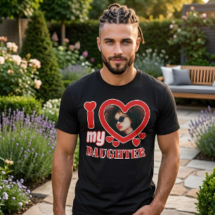 Ich liebe meine personalisierte Tochter T-Shirt