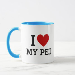 Ich liebe meine Pet Tasse – Süßes Geschenk für Tie