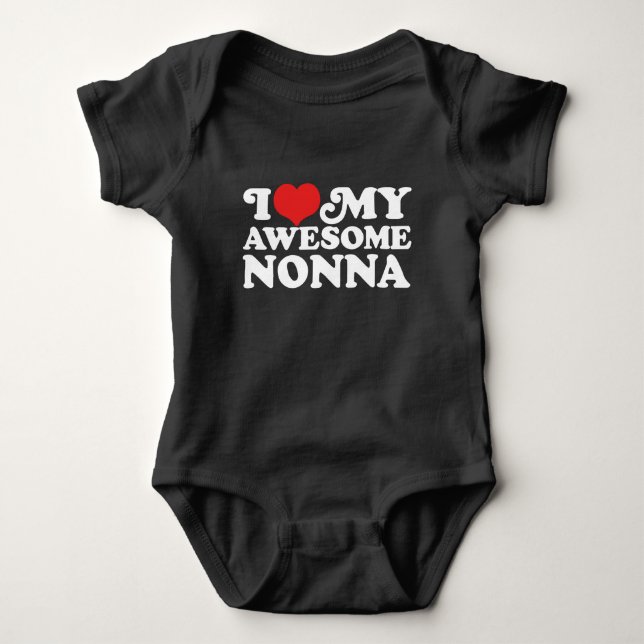 Ich Liebe meine Phantastische Nonna Baby Strampler (Vorderseite)