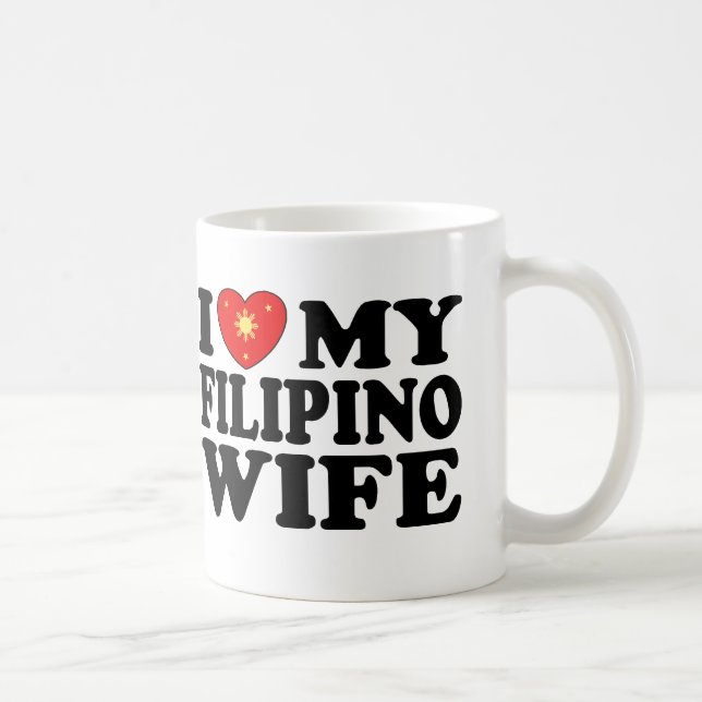 Ich Liebe meine philippinische Ehefrau Kaffeetasse (Rechts)