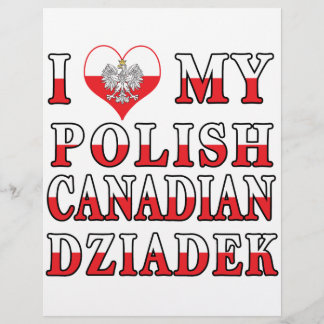 Ich Liebe meine polnisch-kanadische Dziadek-Flagge