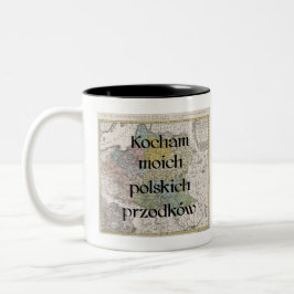 Ich Liebe meine polnischen Vorfahren | Benutzerdef Zweifarbige Tasse