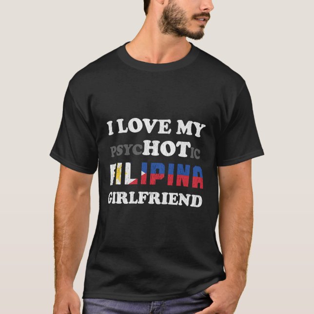 Ich Liebe meine Psychotografin Filipina  T-Shirt (Vorderseite)